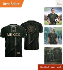 Breathable Men's Mexico Jersey - Short Sleeve, Comfortable Fit for Casual Wear