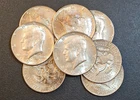 Kennedy Half Dollars Silver Coins 40% Percent *8 Coin Lot Priced Below Melt/Spot
