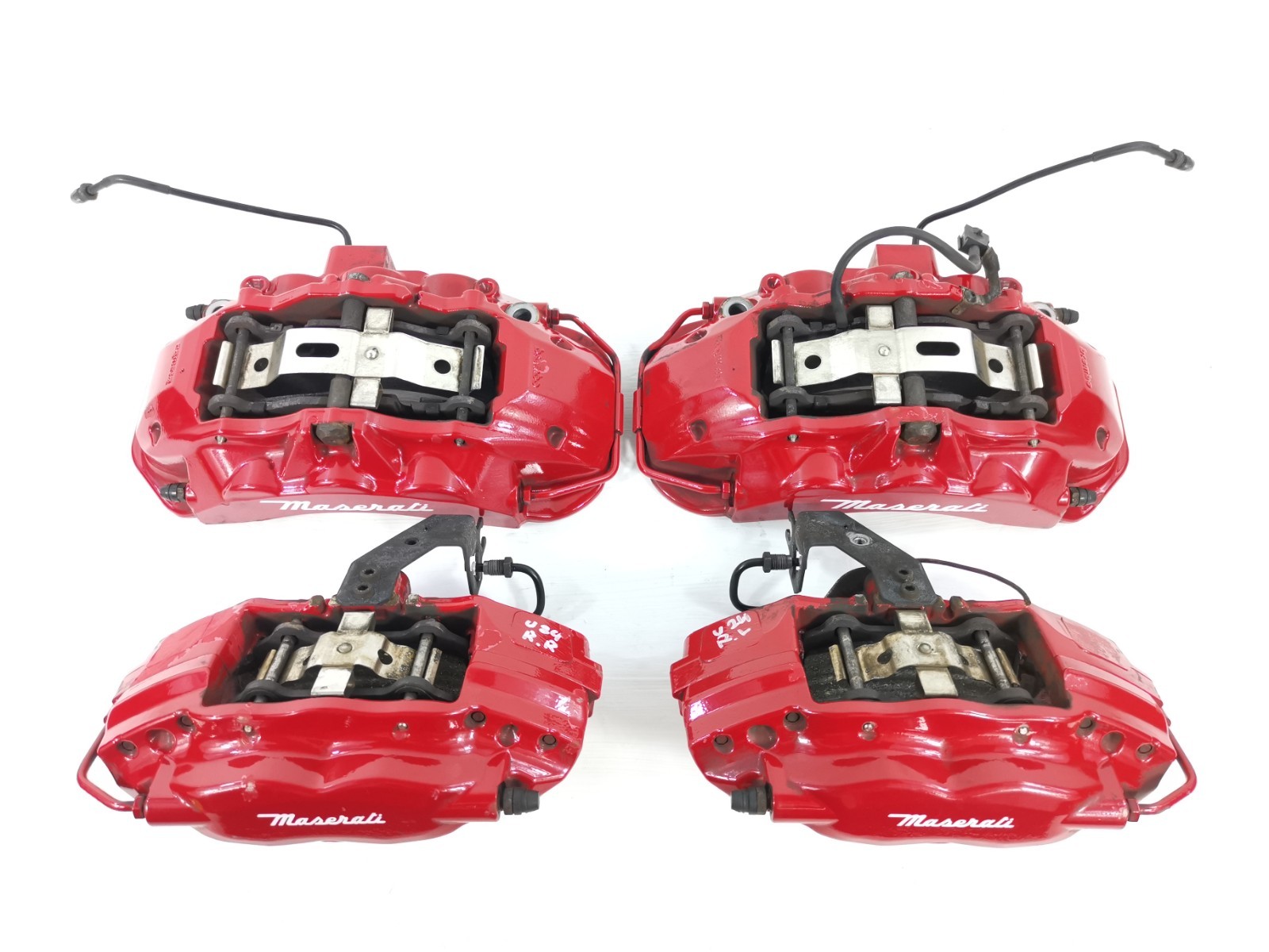 Maserati Ghibli S AWD 3.0L Auto 2014 Front Rear Right Left Brake Caliper Set OEM