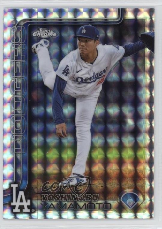 2025 Topps Chrome Geometric Refractor Yoshinobu Yamamoto #179