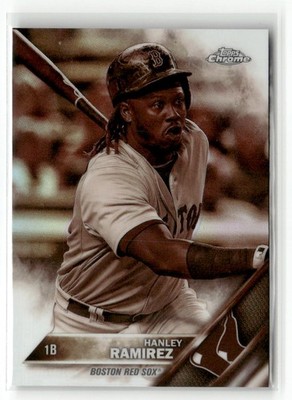 2016 Topps Chrome #180 Hanley Ramirez Sepia Refractor