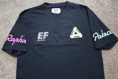 Rapha x Palace EF Short Sleeve Black Tee Shirt in Men's Size Large