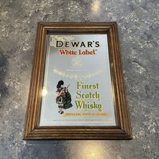VTG Dewars White Label Scotch Whisky Framed B...