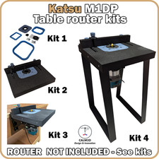 Katsu M1DP & BLT Compact trim corded & cordless table router kits