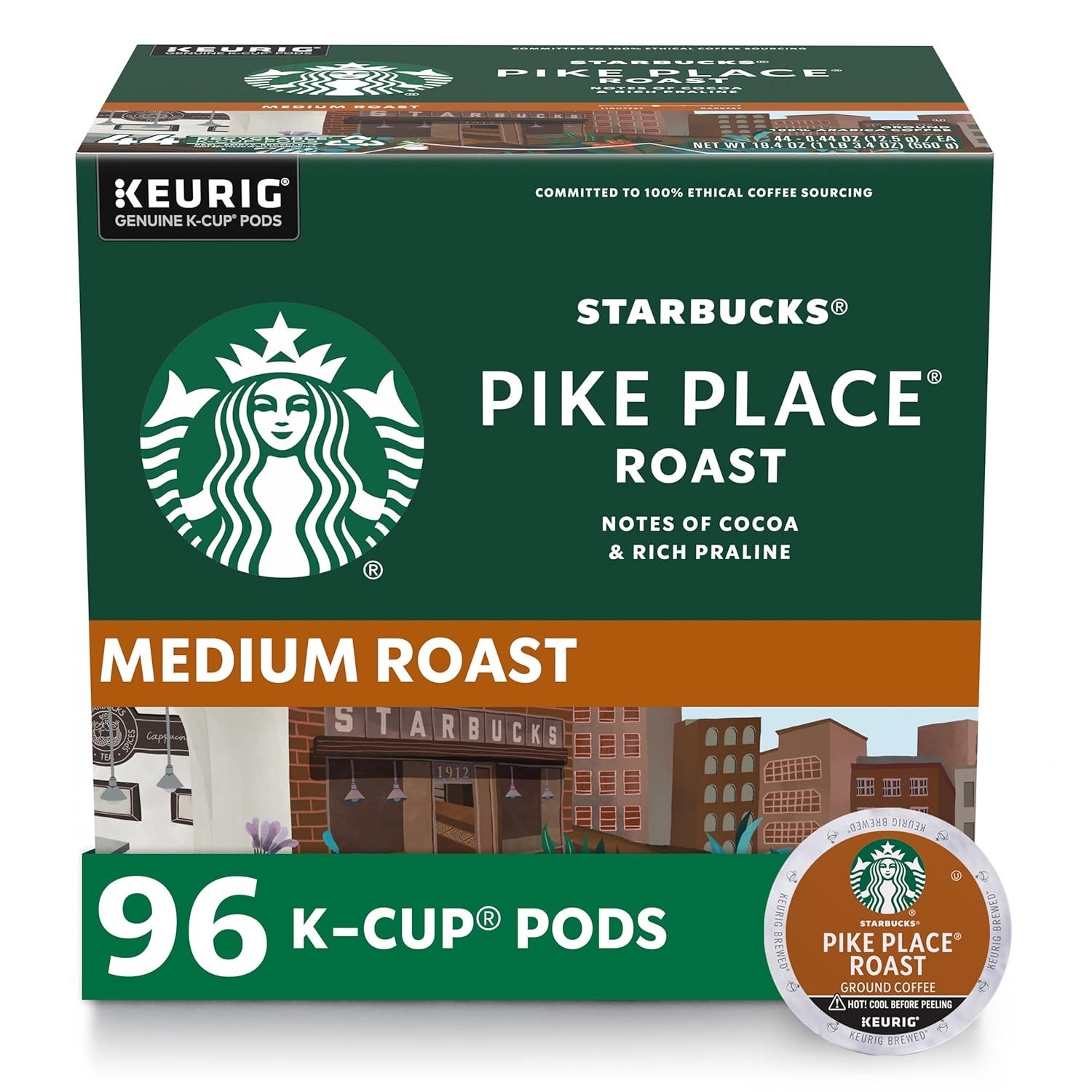 Starbucks K-Cup Coffee Pods, Medium Roast 96 pods BB 04/20/26 NEW