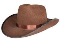 Cowboyhut Braun Hut Cowboy Braun Sheriff Accessoires Fasching Karneval