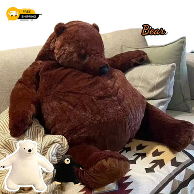 Riesiger Plüschbär Spielzeug - Weiches Stofftier Puppe für Kinder Mädchen Geburtstag Wohndeko