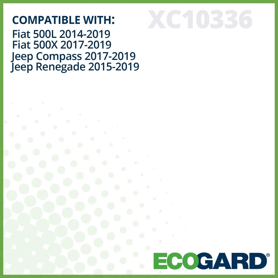 Filtro de aire de cabina ECOGARD para Jeep Compass 2017-2024, Dodge Hornet, Fiat 500E Foto 3 de 4