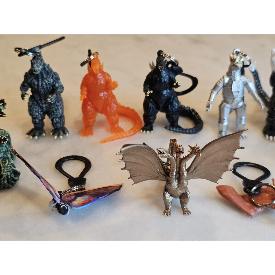 Godzilla Hangers - Blind Bag - Figural Key Chain / Bag Clip - Complete Set Of 10 - Image 3 of 4