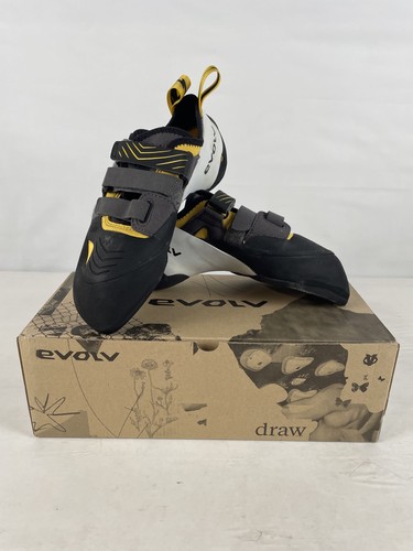 Excellent Evolv Shaman Men's Climbing Shoes, Gold/Grey/White, M44
