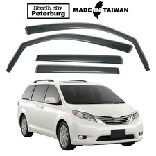 For Toyota Sienna 3rd. 2010-2021.2 In-channel Wind Deflector 4pcs