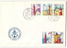 German Democratic Republic #1553-1557 FDC, 1974