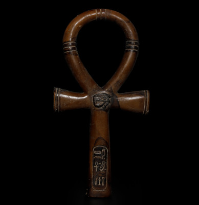 Altägyptischer Ankh Schlüssel des Lebens Statue Stein heiliges Symbol Artefakt Figur v. Chr.