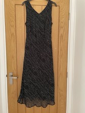 Vintage Paul Separates Slip Dress Size 12 Crepe Lined Spotty Print