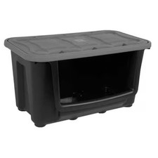 Durabilt 7720Grbk.06 Storage Tub Stacking Bin, 4.61 Cu Ft, Black, Polypropylene