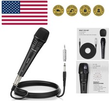 K1 Vocal Microphone for Singing, Dynamic Handheld Wired Karaoke Mic, Microfon...