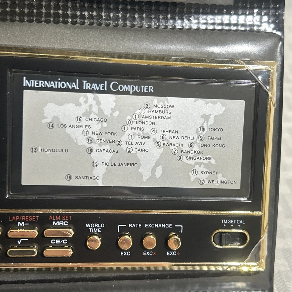 Computadora de viaje portátil Unisonic International vintage NUEVA RARA - Modelo 9595 Foto 3 de 4