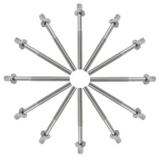 12-Pack Drum Tension Rods M6x60mm Stainless Steel Tight Screw Replacement