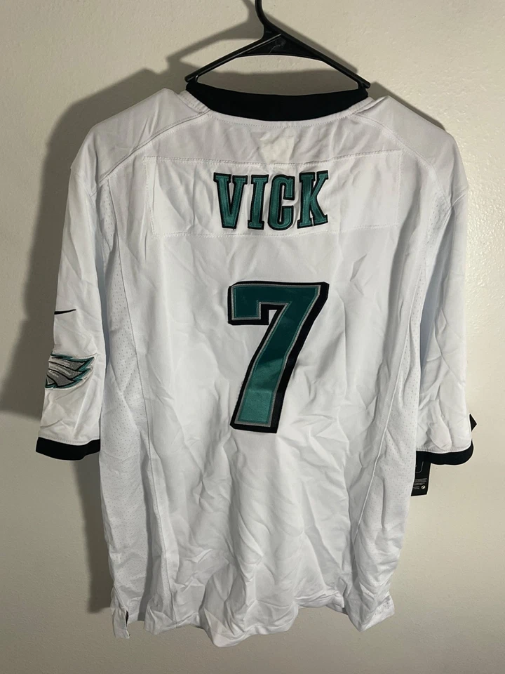 Nueva/etiqueta Michael Vick Philadelphia Eagles NFL Camiseta Blanca Sobre el Campo XL Por Nike Foto 4 de 4