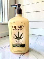 Hemp Heaven Sweet Pineapple  Mango Hemp Seed Oil Body Lotion 18 oz