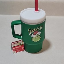 Infantino My 1st Tumbler Ltd Edition 6m The Grinch Cup Straw Lid- Green Red