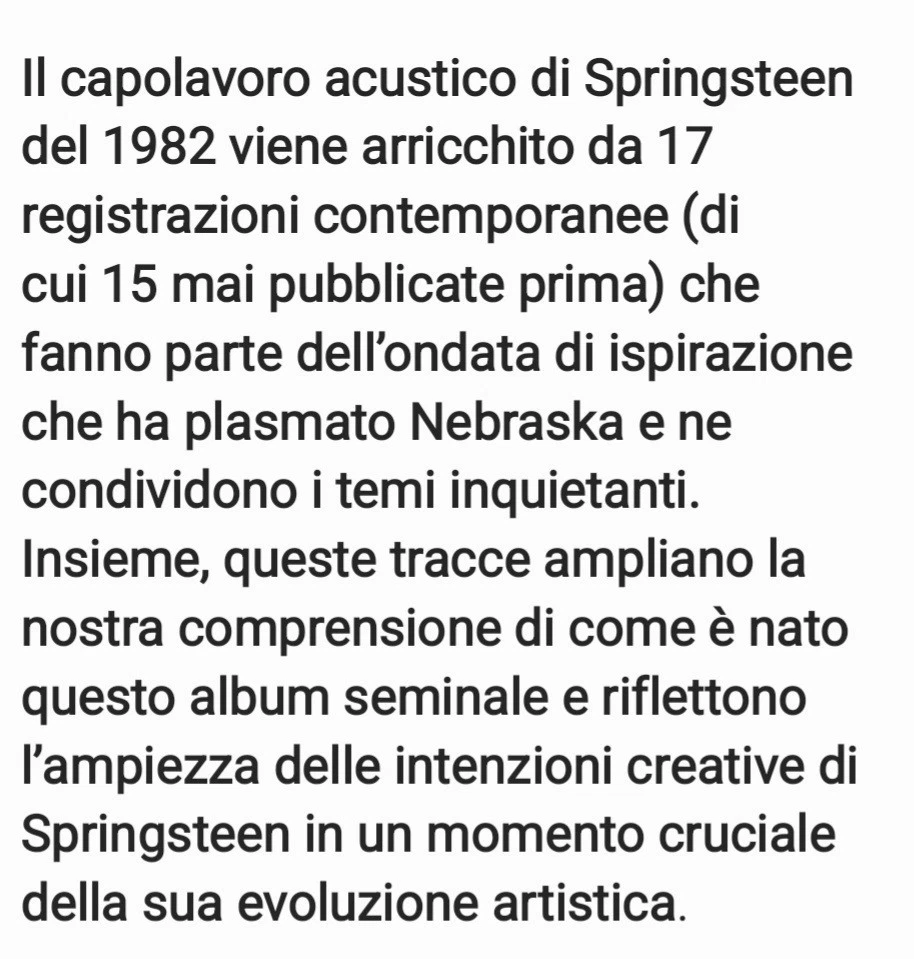 Nebraska 82: Edition Bruce Springsteen tracce extra - Immagine 2 di 3