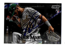 2019 STADIUM CLUB 191 NICK MARTINI ATHLETICS AUTOGRAPHED SIGNED BASEBALL CARD RC