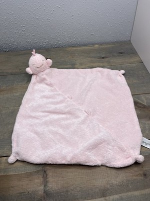 Angel Dear Pink Whale Knotted Corners Soft Plush Lovey Security Blanket
