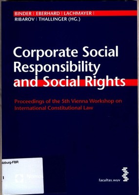 Corporate Social Responsibility and Social Rights Proceedings of the 5th Vienna 