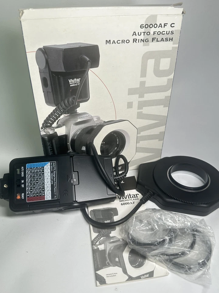 Vivitar 6000AF C Auto Focus Macro Ring Light /Macro Flash for Canon - Image 2 of 2