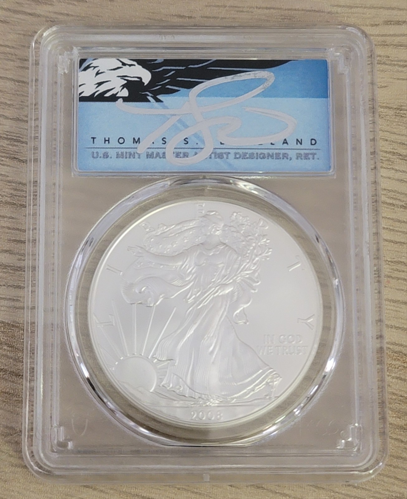 2008 Rare $1 Silver Eagle PCGS MS70 FS - Pop Only 6 - Cleveland