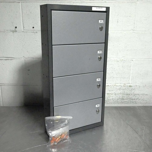 American Locker Security System 4-Door Gun Safe Locker w/ Keys