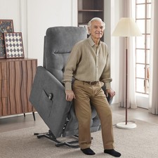 Electric Rise & Lift Reclining Chair Sofa Armchair Disabled Standing Aid Chair