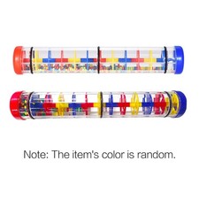 Colorful 12'' Rainmaker Rain Stick Musical Instrument Toy For Toddler Kids QHZY