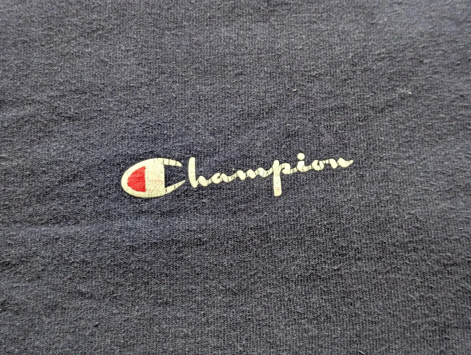 Camisa Champion Vintage Para Hombre XL Hecha en EE. UU. Bordada Deletrear Años 90 Foto 2 de 4
