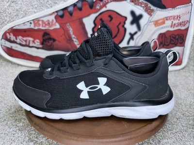 Under Armour Womens 10  Charged Assert 3024862 Black Running Shoes Sneakers