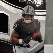 2025 Panini Immaculate Eye Black Jersey Ashton Jeanty #REBJ-AJY /99 Raiders Auto