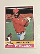 1976 Topps #38 Garry Maddox MLB Philadelphia Phillies