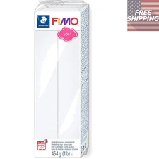 FIMO Soft Polymer Clay, 1 lb Block - Ideal for Jewelry and Modeling Art