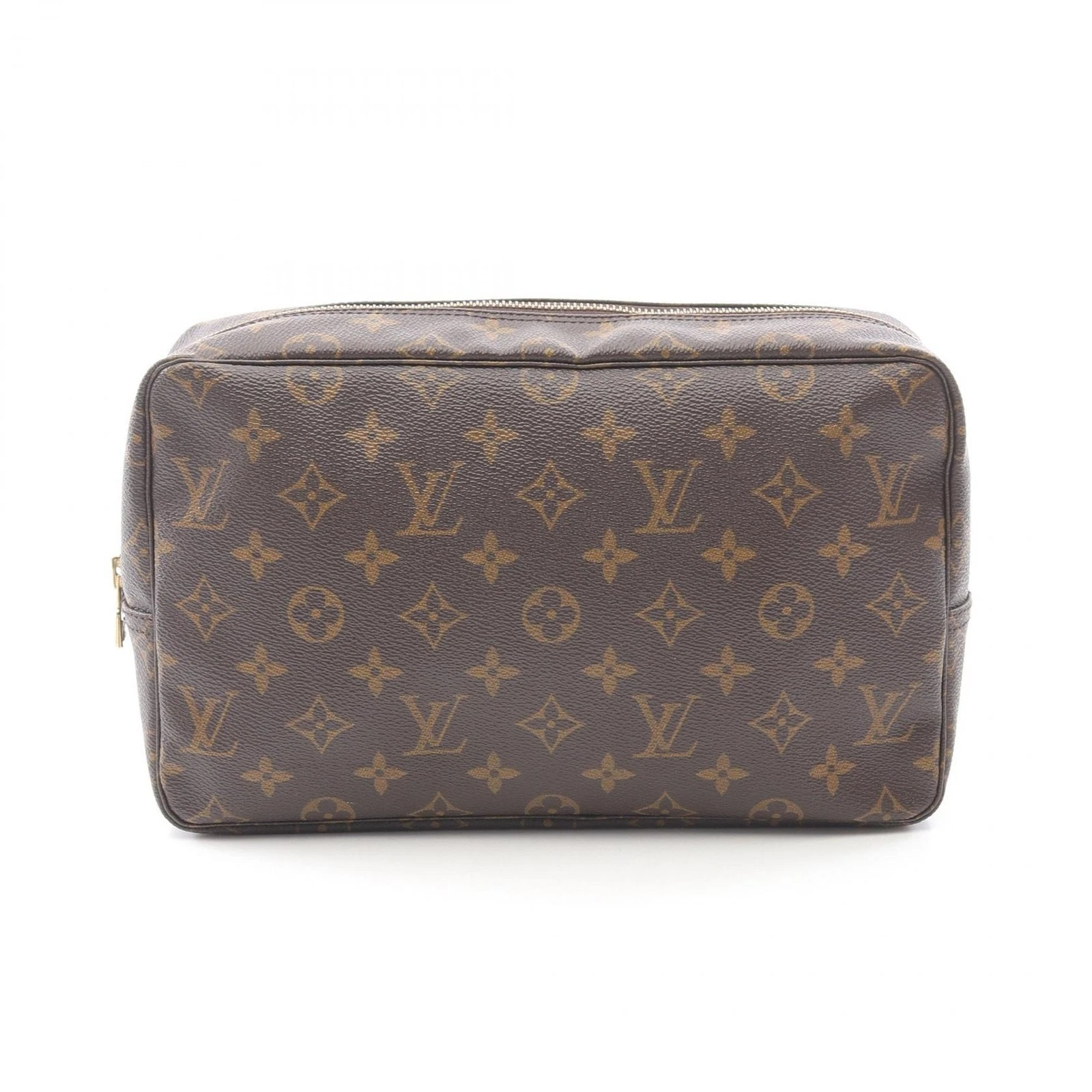 LOUIS VUITTON（LV） LOUIS VUITTON Trousse Toilette 28 Pochette M47522 Monogram Tela Marrone Usato