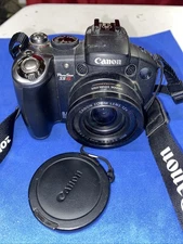Canon PowerShot S5 IS Digital Camera 8MP  Tested Works W/16GB Card, Strap