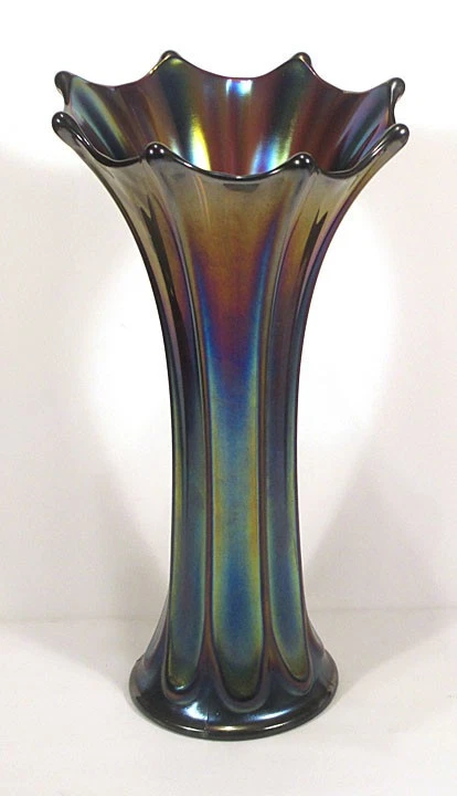 ART DECO Style ガラス 金属 花瓶　Vintage Glass Collectible 1900-1919 Time Period Manufactured Vases for