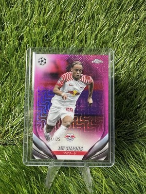 23/24 Topps UCC Chrome Japan Pink Mojo RB Leipzig Xavi Simons /125