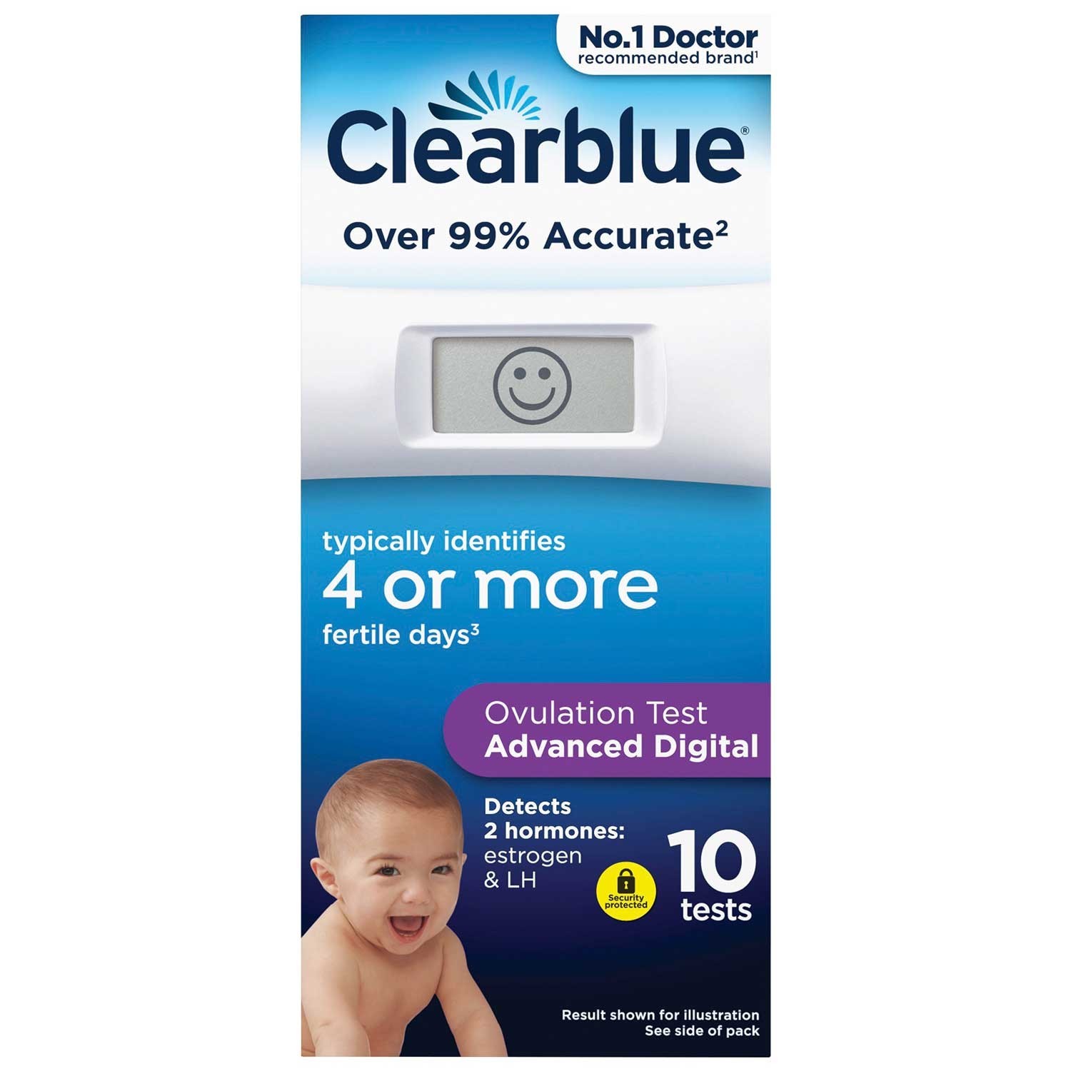 Clearblue Advance Digital Ovulation Fertility Test Stick 10 Tests 4 Or More - Image 11