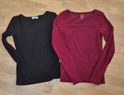 GAP + EDITED 2 Longsleeve Shirt m. Karree-Ausschnitt Gr. S w.NEU