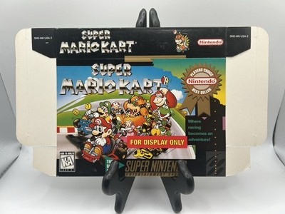 SNES Super Nintendo SUPER MARIO KART PC - FDO FOR DISPLAY ONLY BOX Unfolded
