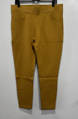 Betabrand 7 Pocket Dress Pant Yoga Pants Skinny Leg Stretch Womens XL Cedar Glow
