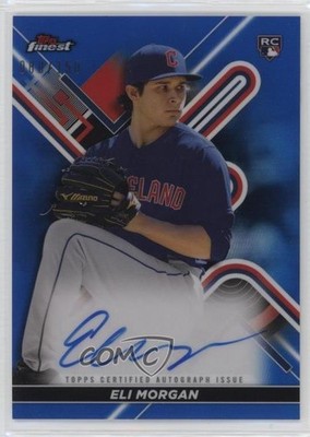 2022 Topps Finest Blue Refractor 80/150 Eli Morgan #FA-EL Rookie Auto RC 1u6