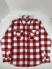 Dixxon Flannel Co The Otto Red & White Plaid Buffalo Check Mens Medium EUC