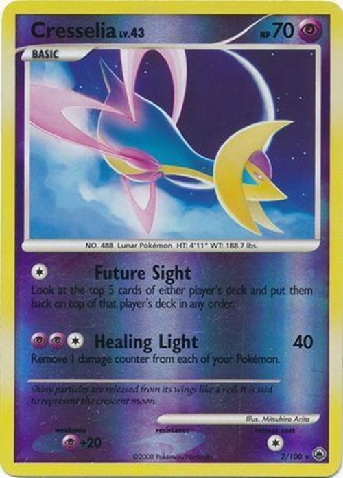 Cresselia - 2/100 - Pokemon Majestic Dawn Reverse Holo Rare LP